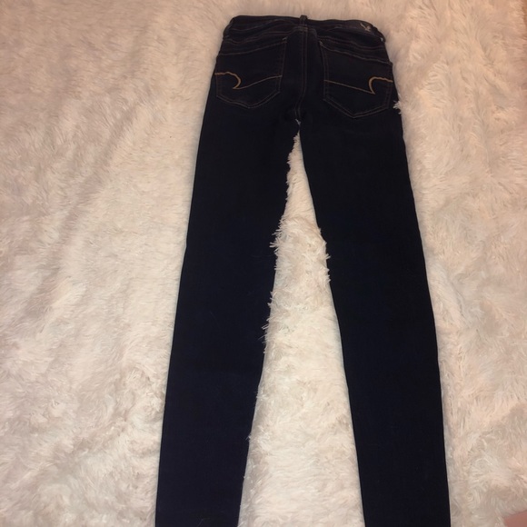 American Eagle Dark Wash Stretch Jeggings - Picture 4 of 5